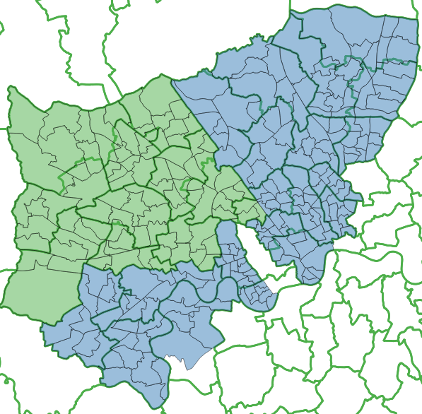 Map of London ward boundary reviews